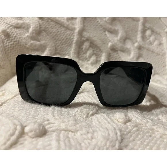 Versace VE4405 GB1/87 Black Authentic Rectangle Women's Sunglasses 54-22 140 New